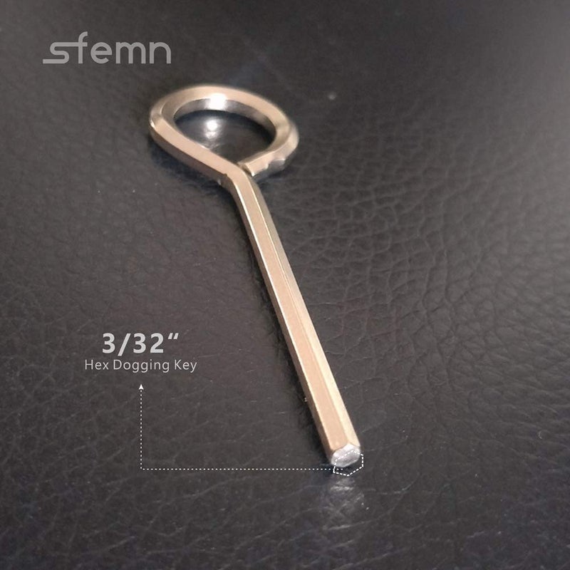 Sfemn 3/32â€ Hex Key Dogging Key Allen Key with Full Loop, Allen Wrench Door Key, Solid Metal â€“ 10 Packs - Image 2